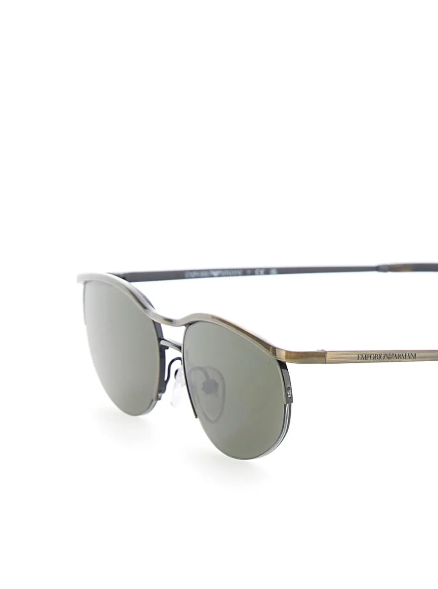 Ochelari Metallic sunglasses with oval lenses and Logo lettering on the temple in metal for men - Img 3