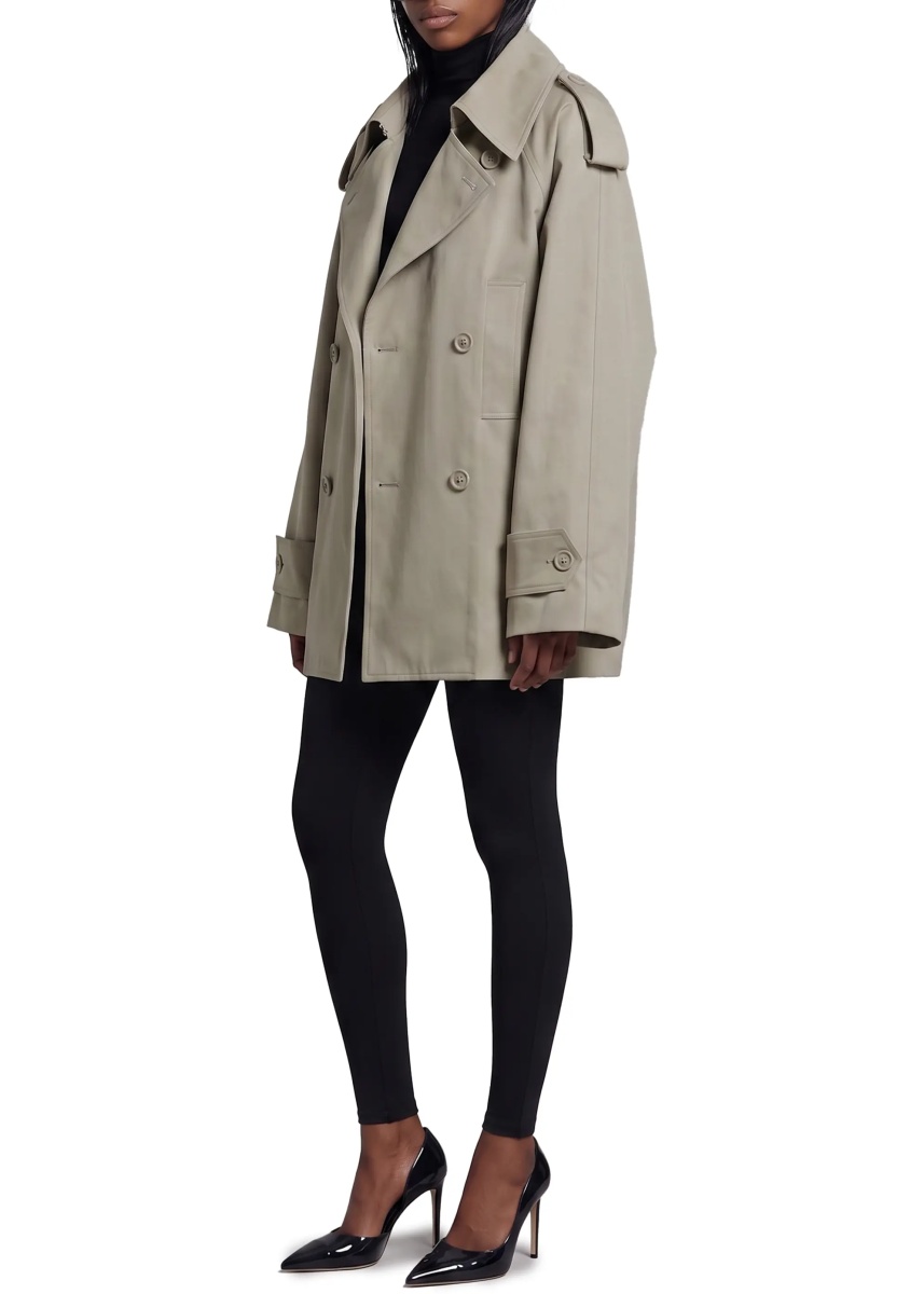 Paltoane Light Double-Breasted Trench Coat - Img 2