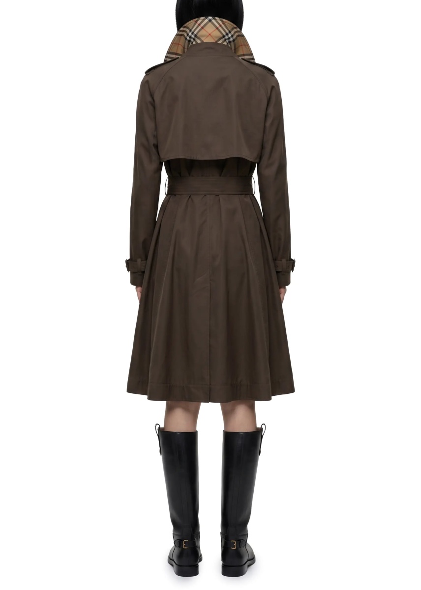 Paltoane Long Pembury Trench Coat In Gabardine - Img 3