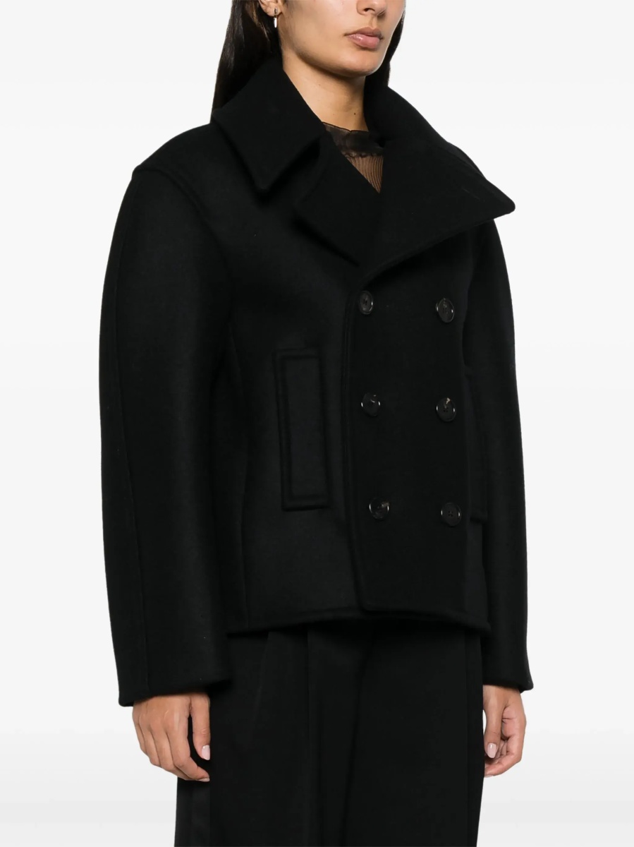 Paltoane Oversize Pea Coat In Wool - Img 3