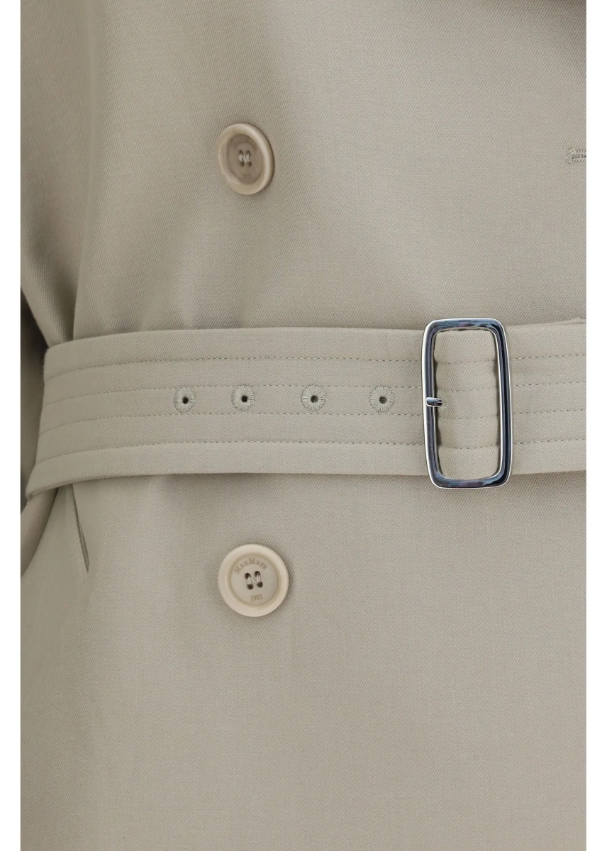Paltoane Short cotton Trench Coat - Img 3