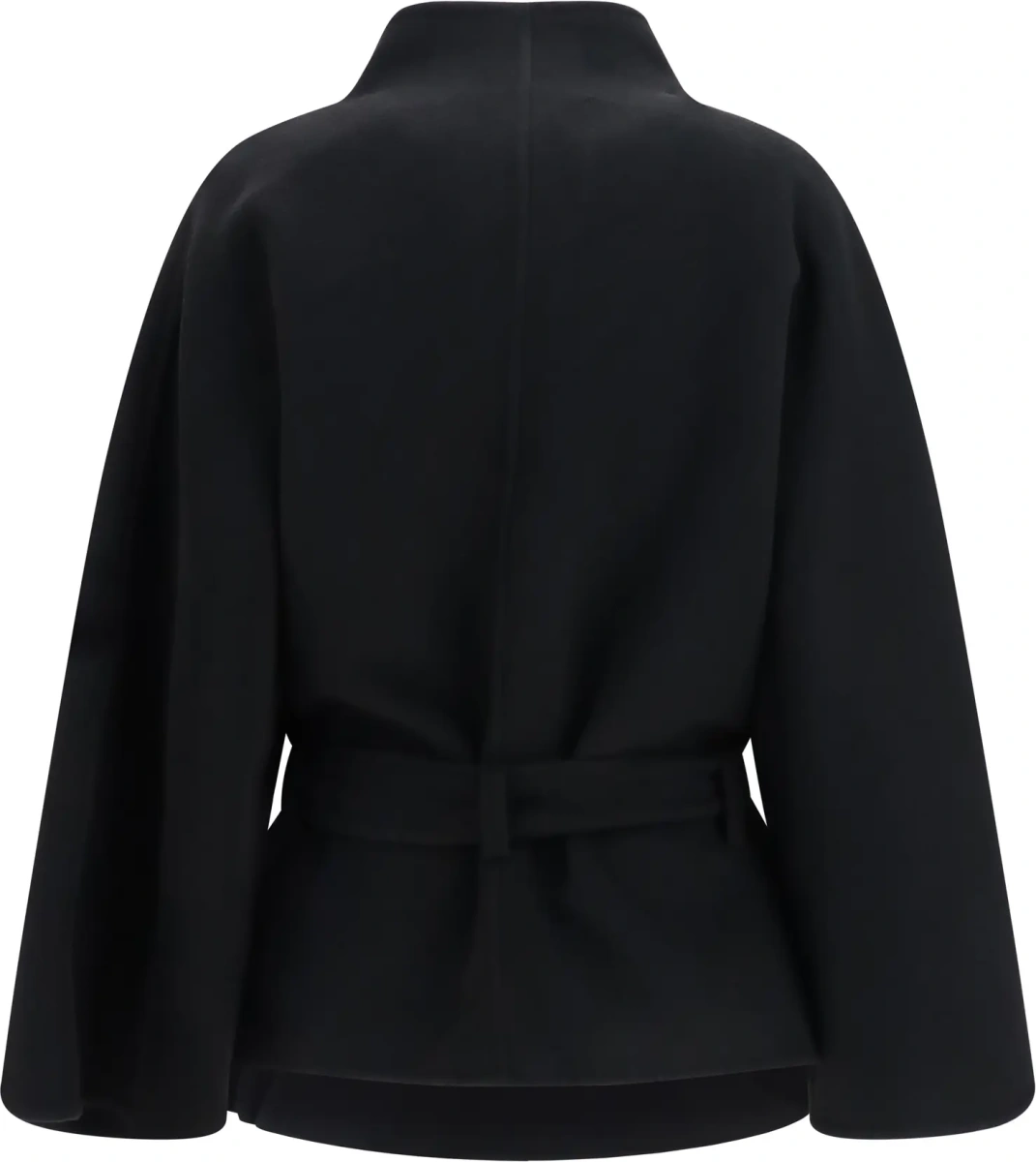 Palton Alba Midi Wool and Cashmere Coat - Img 2