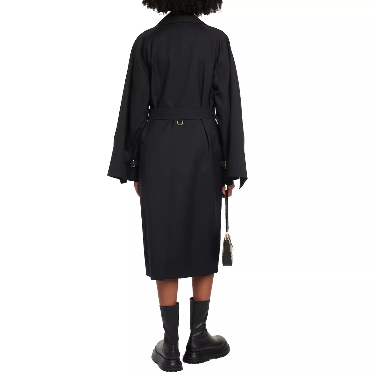 Palton Burberry Blend Wool Trench Coat - Img 3