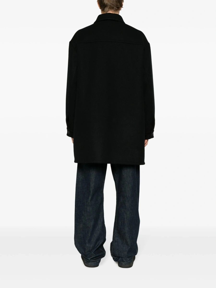 Palton Jil Sander albastru din lana - Img 4