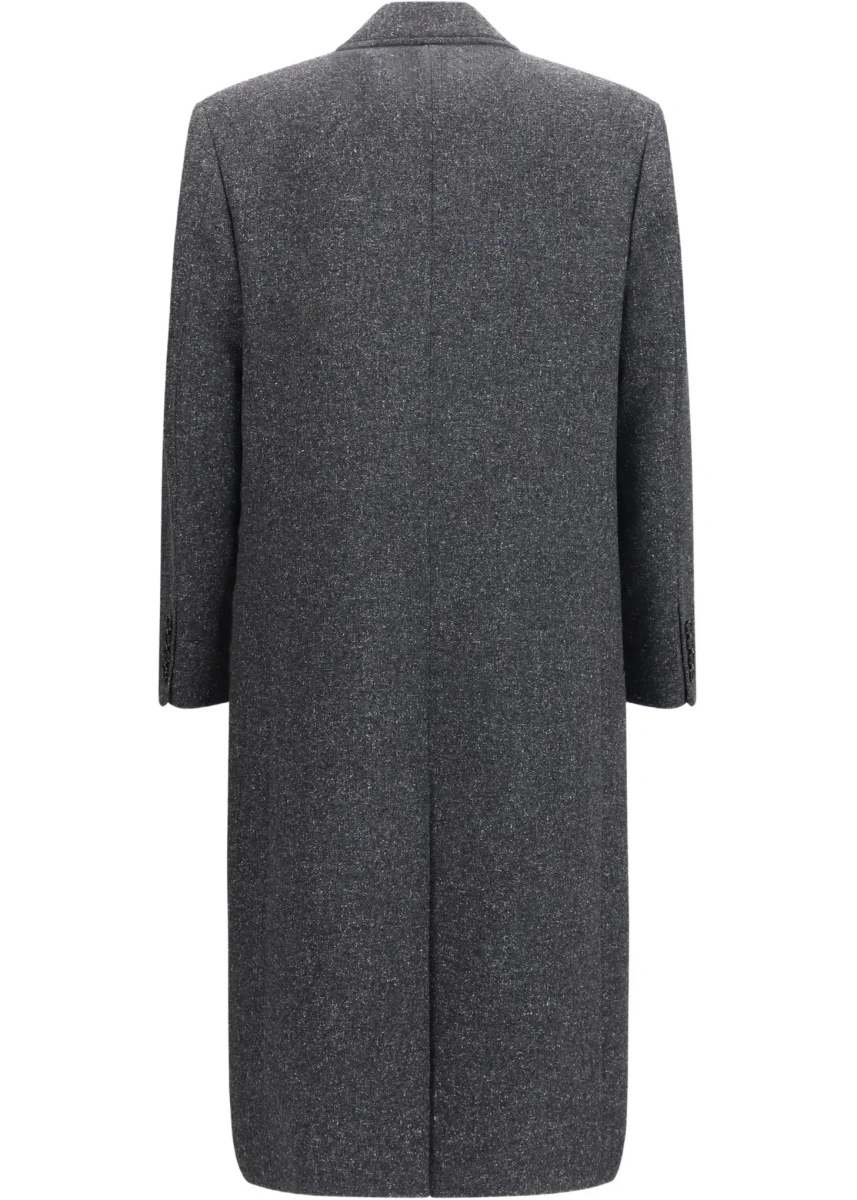 Palton Long single-breasted Coat - Img 4
