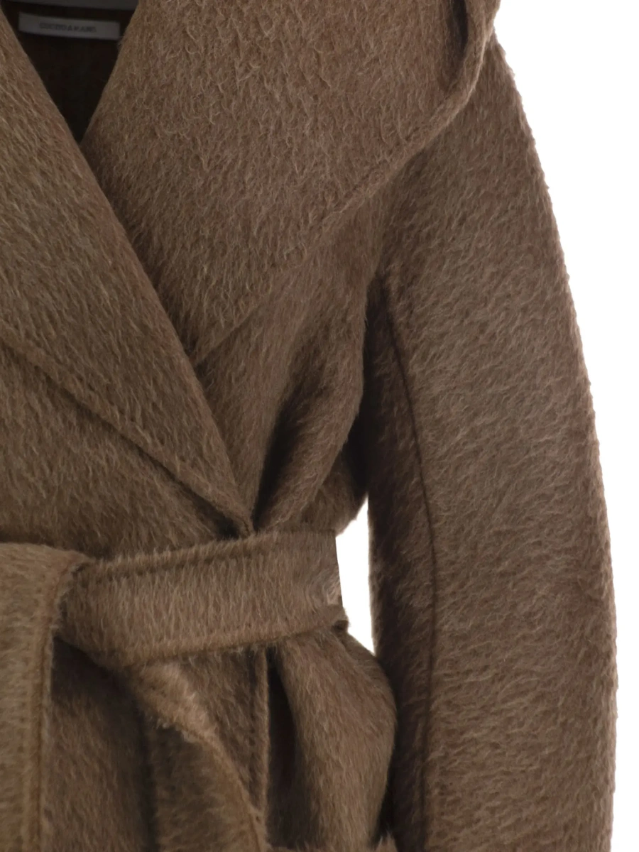 Palton Max Mara bej din shearling - Img 6