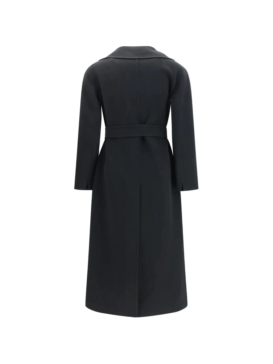 Palton 'S MAXMARA negru din lana 'Poldo' - Img 4