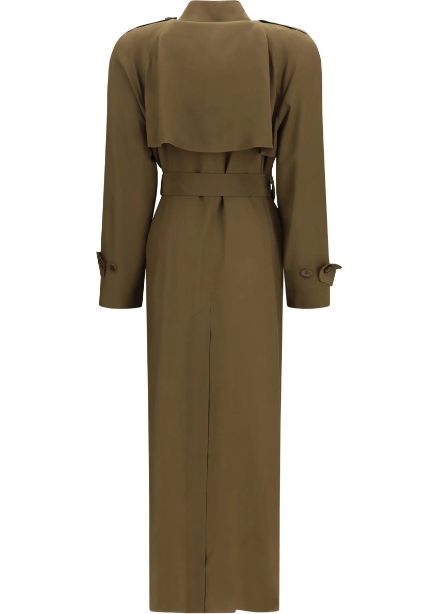 Palton Silk Trench Coat - Img 2