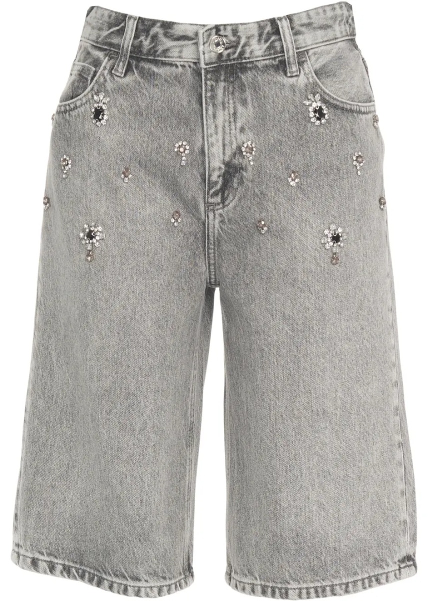 Pantaloni Bermuda shorts with rhinestones - Img 2