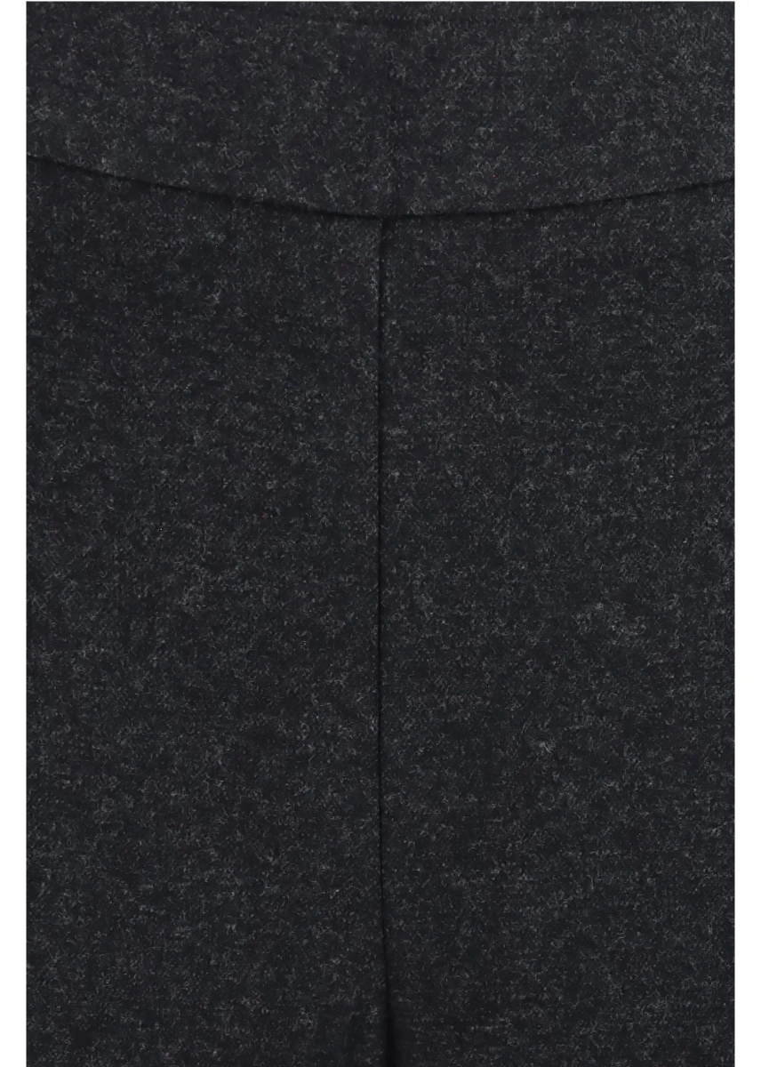Pantaloni casual AVENUE MONTAIGNE gri din bumbac - Img 3