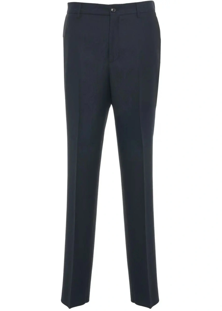 Pantaloni casual ETRO albastri din lana - Img 2