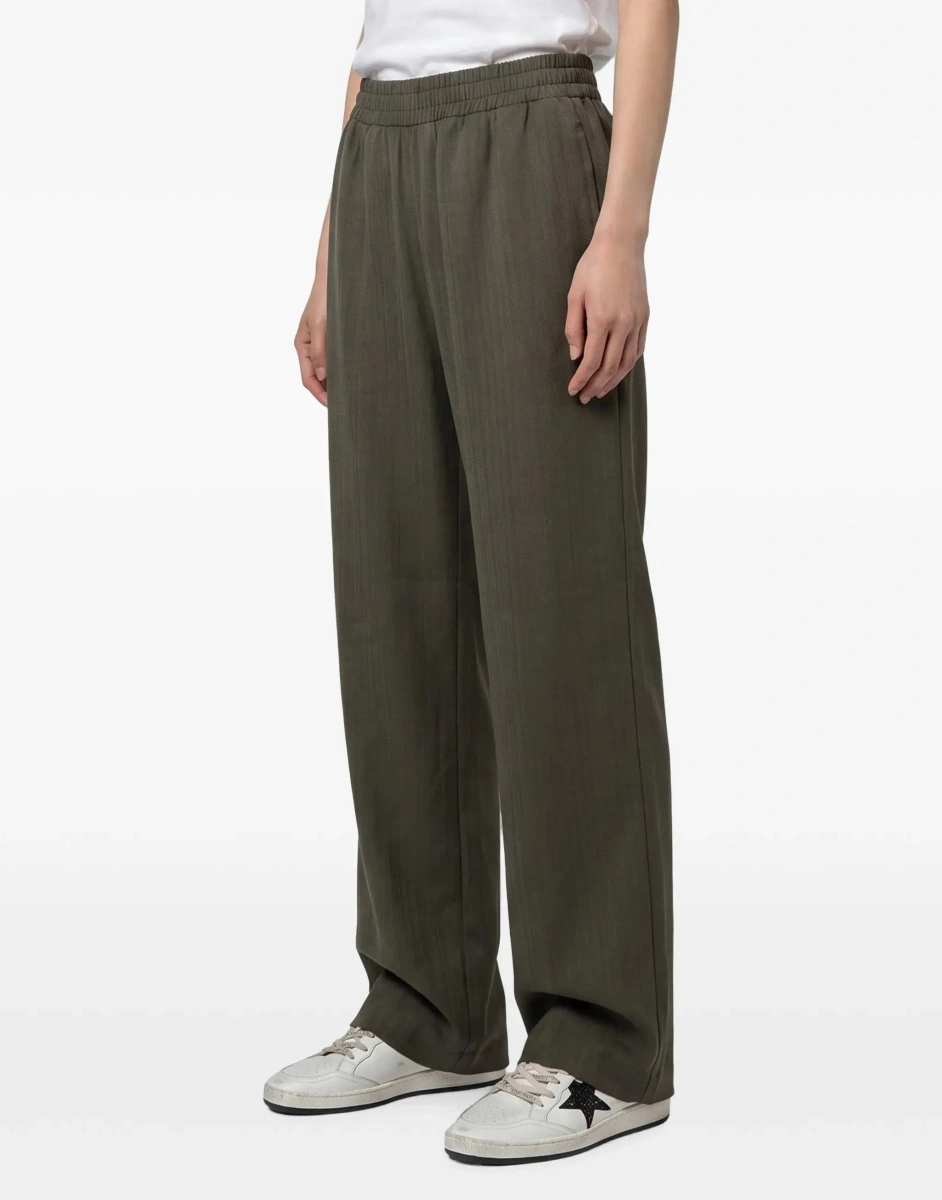 Pantaloni casual Golden Goose multicolori din lana - Img 5