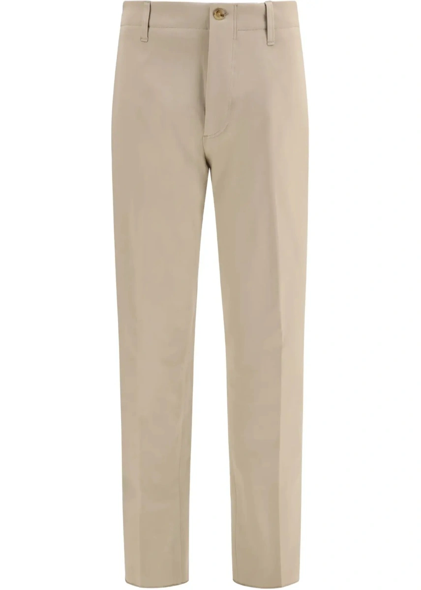 Pantaloni casual Lardini multicolor din bumbac - Img 6