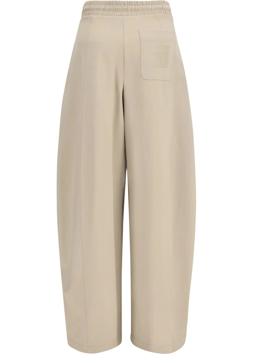 Pantaloni casual Max Mara multicolor din bumbac si jerse - Img 2