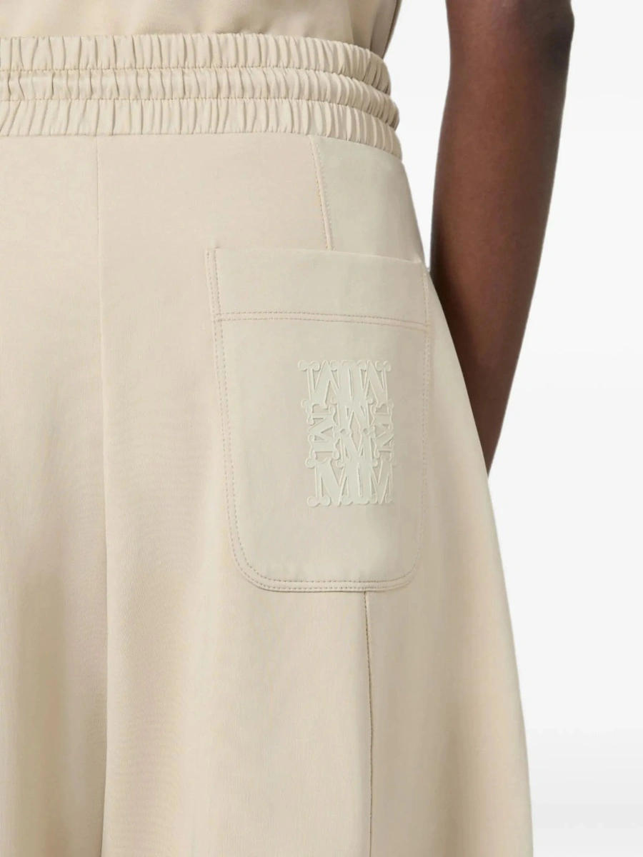 Pantaloni casual Max Mara multicolor din bumbac si jerse - Img 7