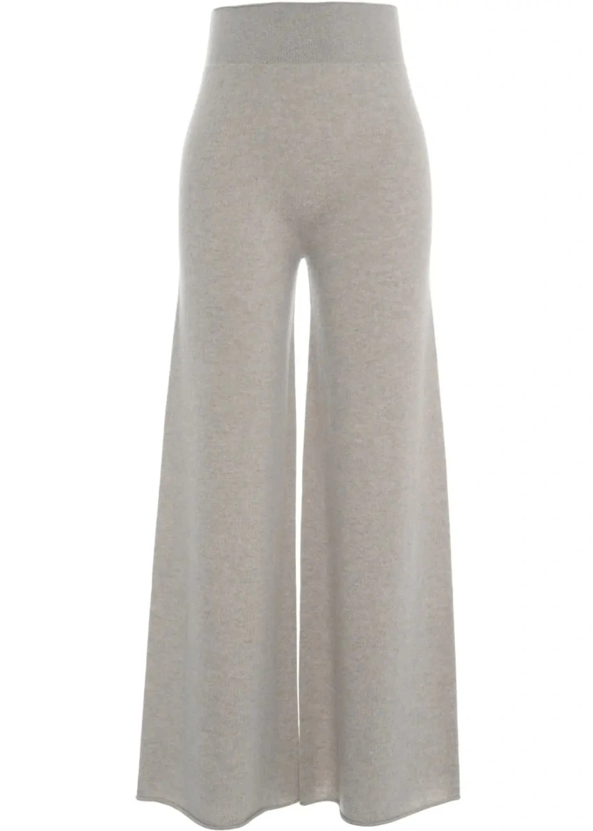 Pantaloni casual MVM gri din casmir - Img 2
