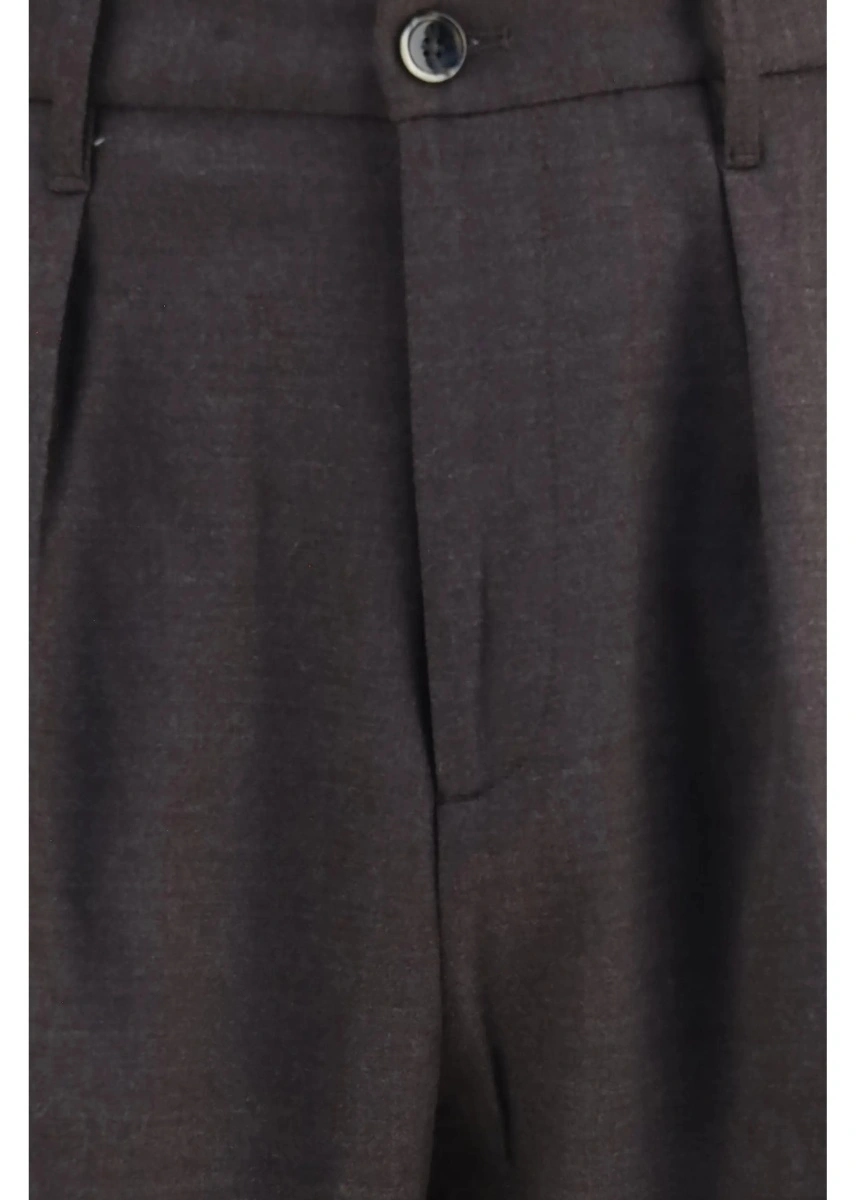 Pantaloni casual Nine in the morning multicolor din lana - Img 3