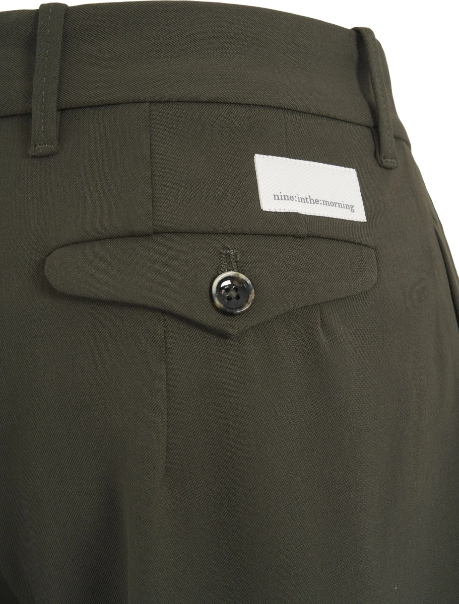 Pantaloni casual Nine in the morning verzi 'Gerda' - Img 5