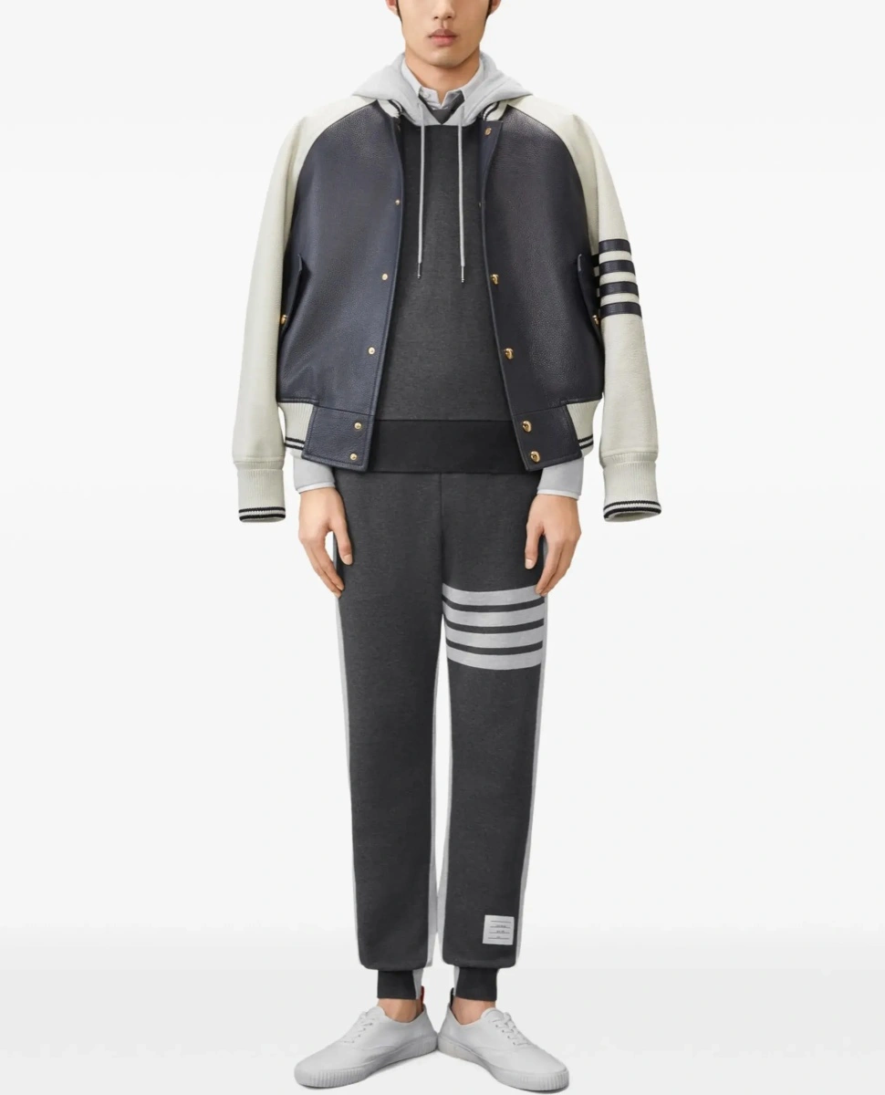 Pantaloni casual Thom Browne gri - Img 4