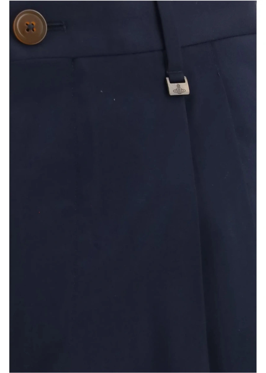Pantaloni casual Vivienne Westwood albastri din lana - Img 3