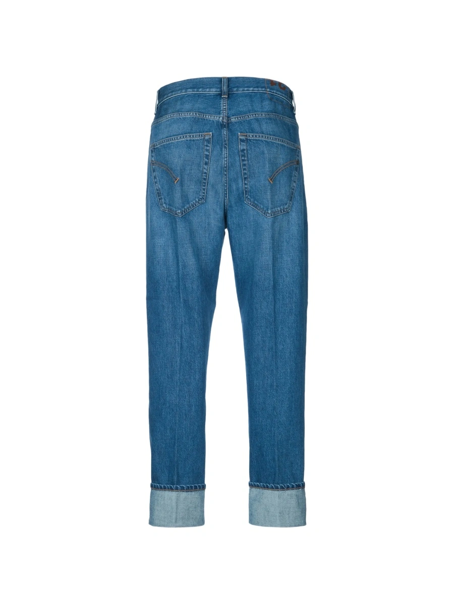 Pantaloni conici Dondup albastri - Img 2
