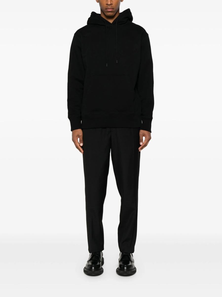 Pantaloni conici ETUDES STUDIO negri din polyester si lana - Img 2