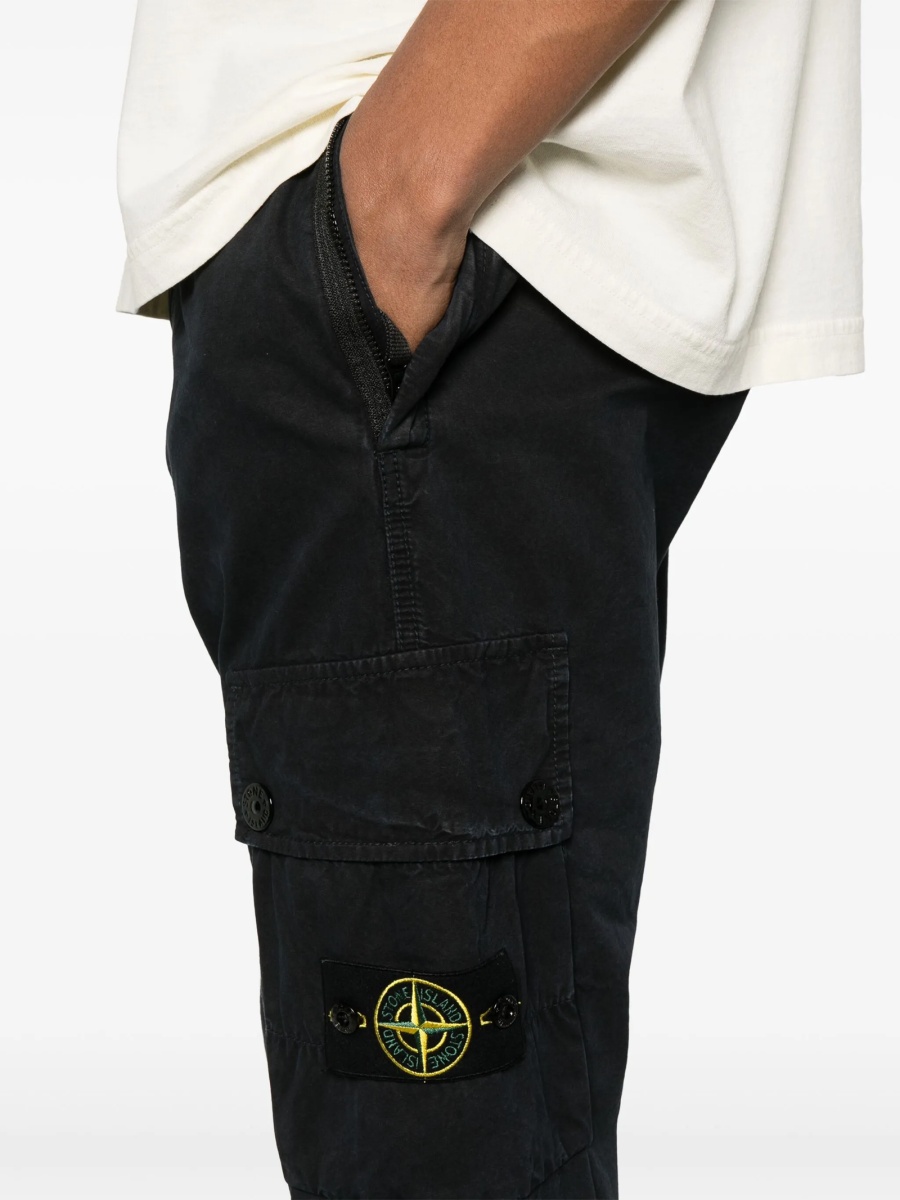 Pantaloni conici Stone Island albastri - Img 5