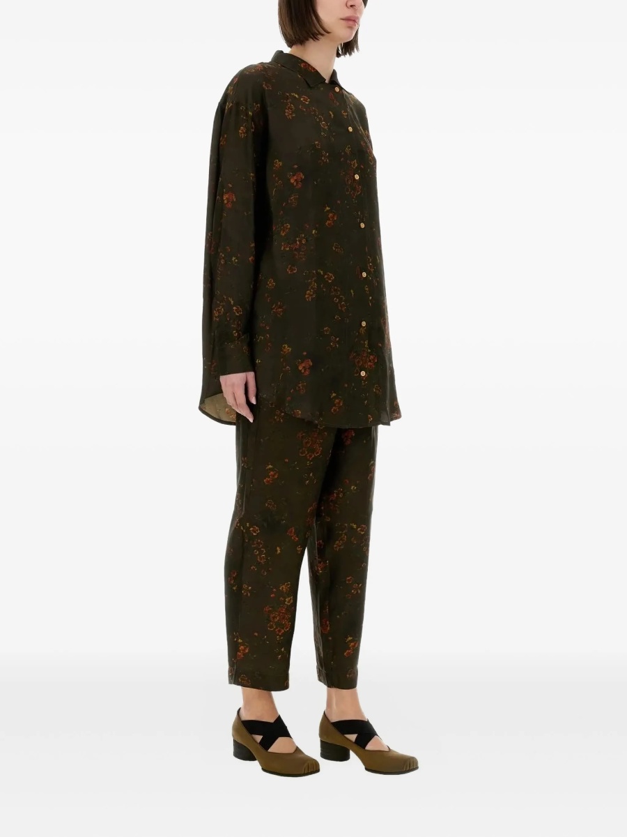 Pantaloni conici UMA WANG verzi - Img 2