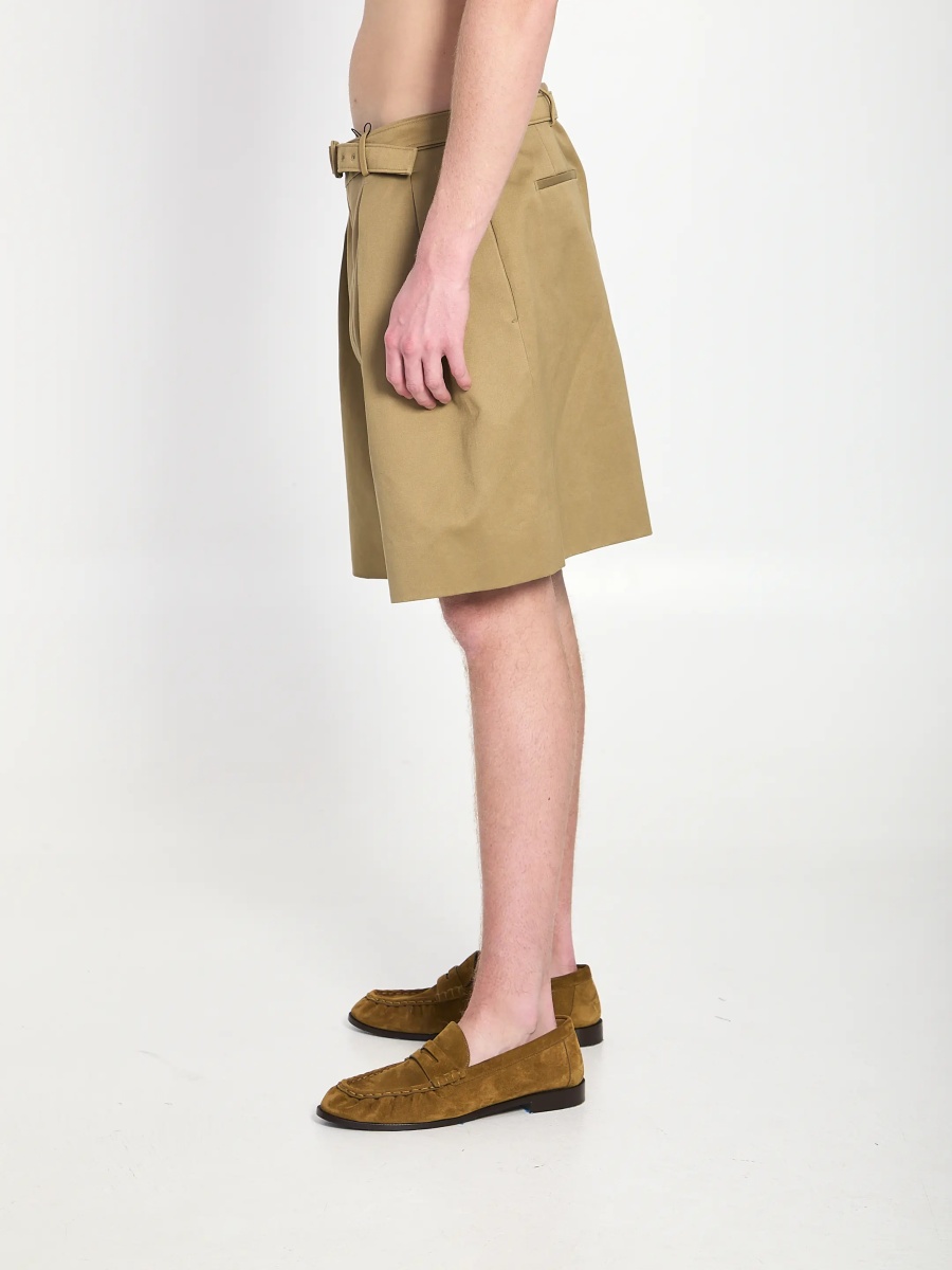 Pantaloni Cotton Drill Shorts With Belt - Img 3