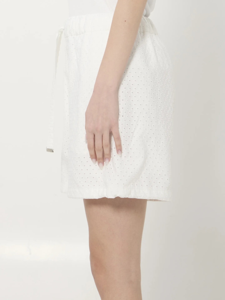 Pantaloni Cotton Poplin And San Gallo Shorts - Img 3
