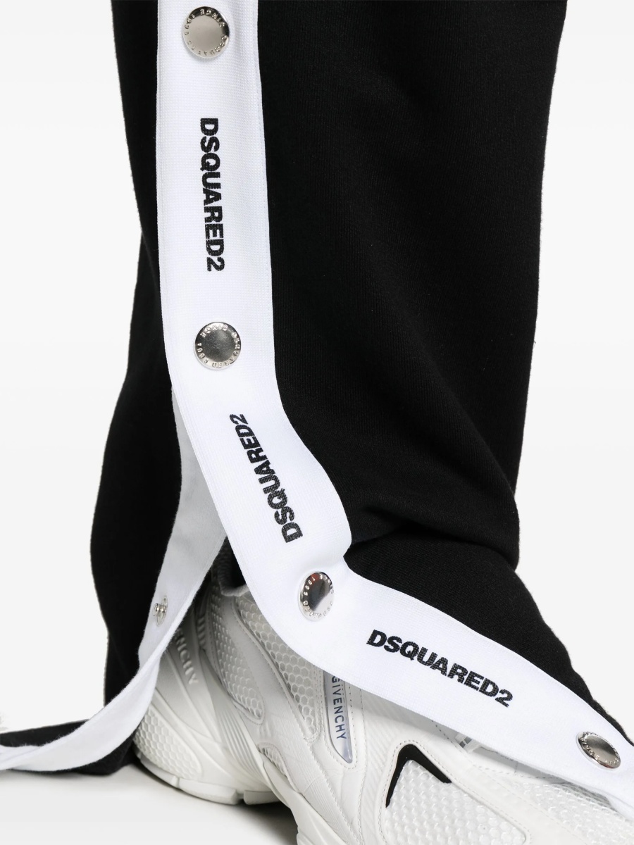 Pantaloni de trening DSQUARED2 negri din bumbac - Img 5