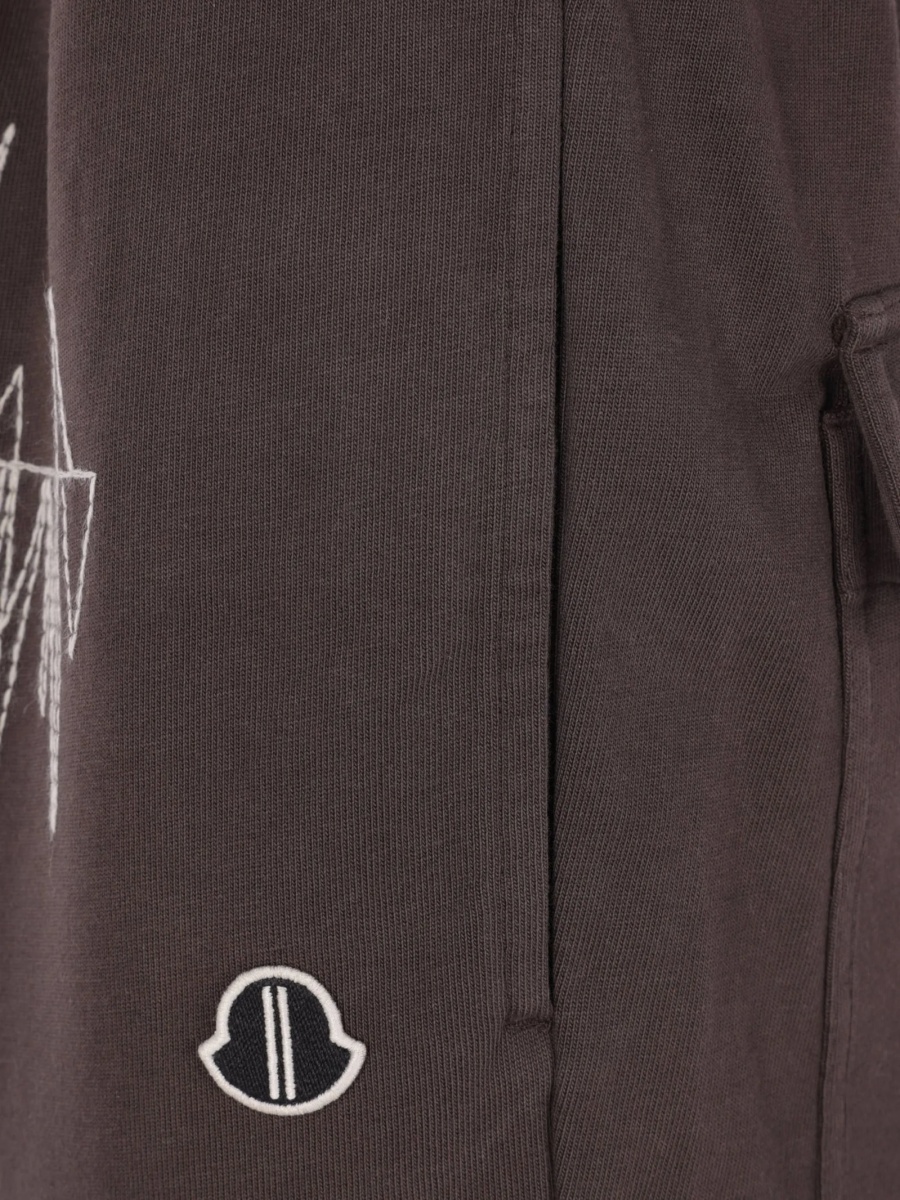 Pantaloni de trening MONCLER + RICK OWENS maro - Img 4