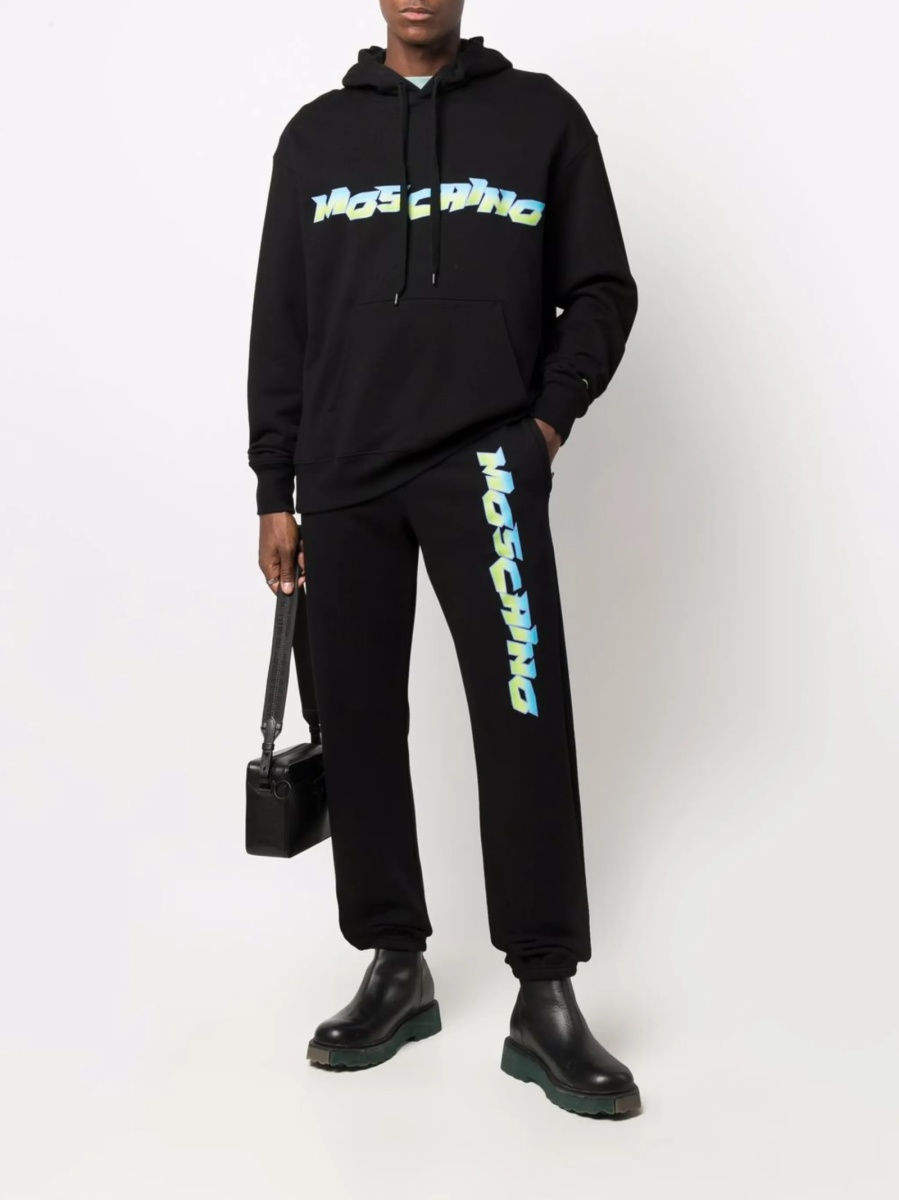 Pantaloni de trening Moschino negri - Img 2