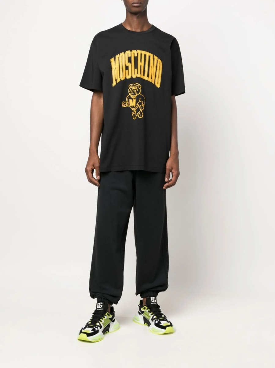 Pantaloni de trening Moschino negri - Img 2