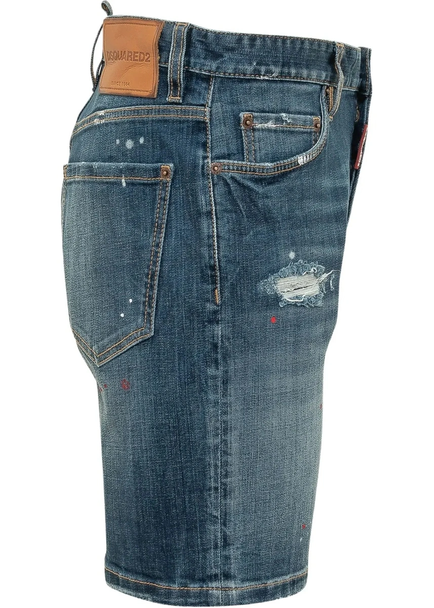 Pantaloni Distressed Denim Shorts - Img 5