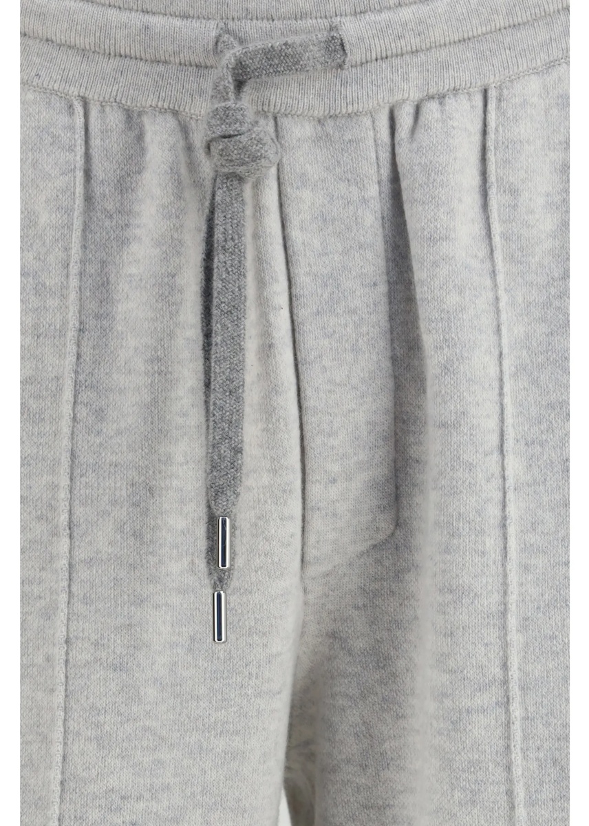Pantaloni Double-knit cashmere Pants with Crête and zips at the hem - Img 3