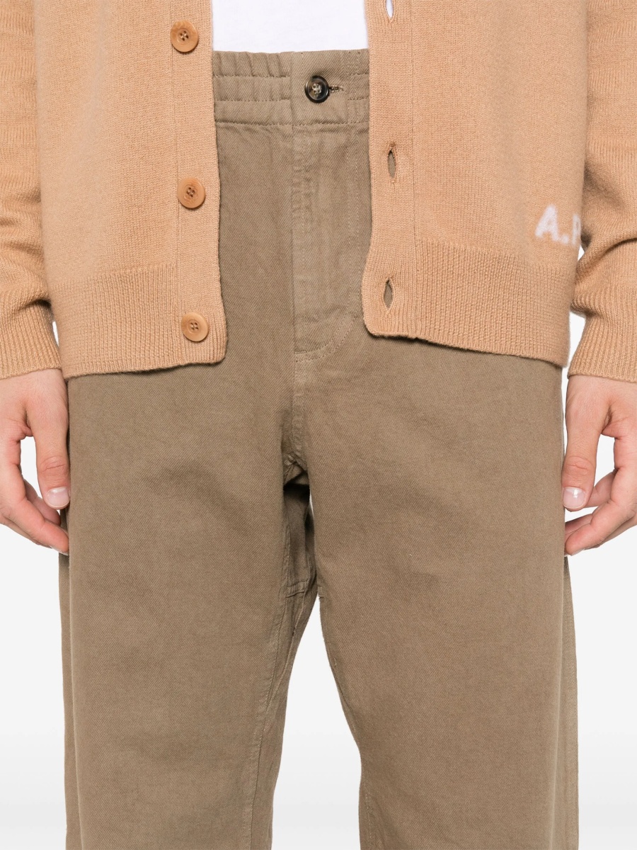 Pantaloni drepti A.P.C. maro - Img 5