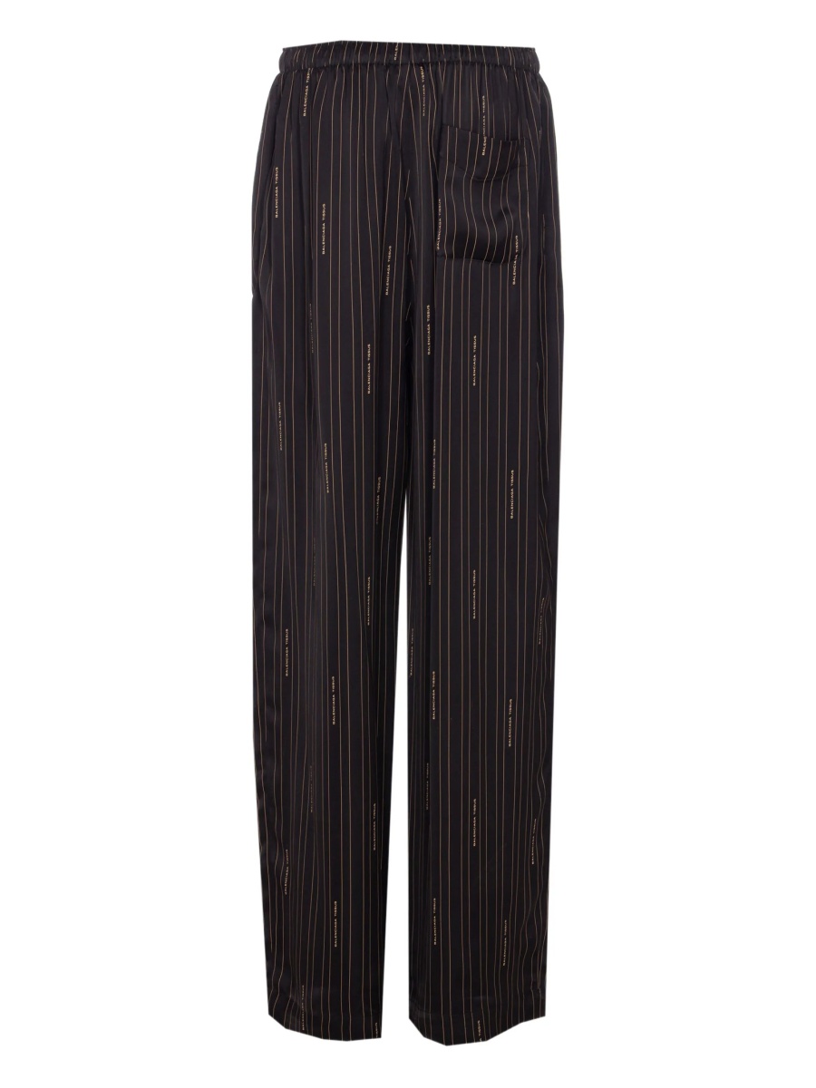 Pantaloni drepti Balenciaga negri - Img 2