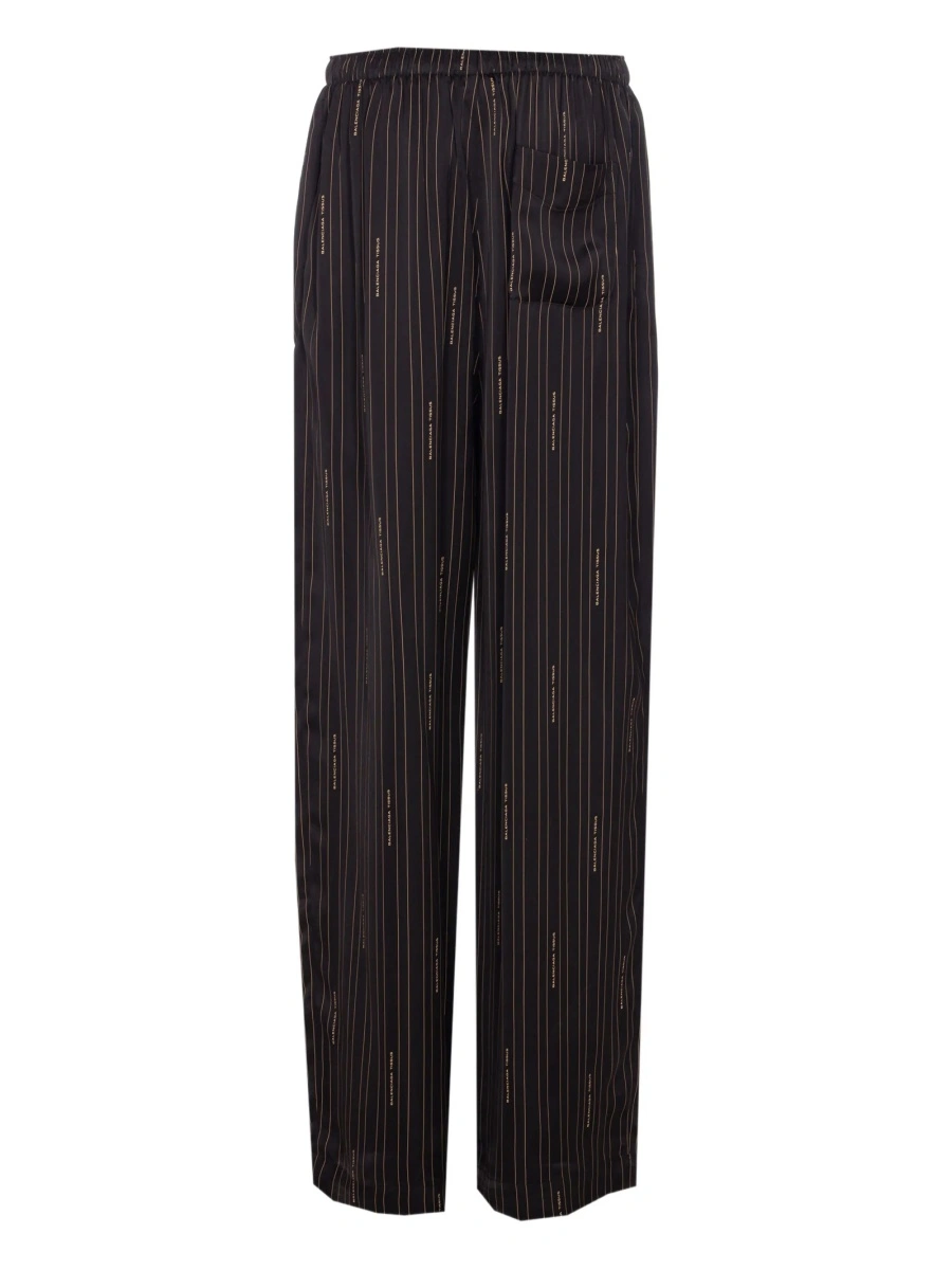Pantaloni drepti Balenciaga negri - Img 2