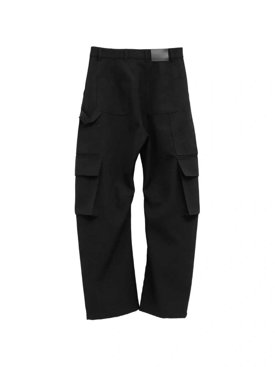Pantaloni drepti Balenciaga negri - Img 2