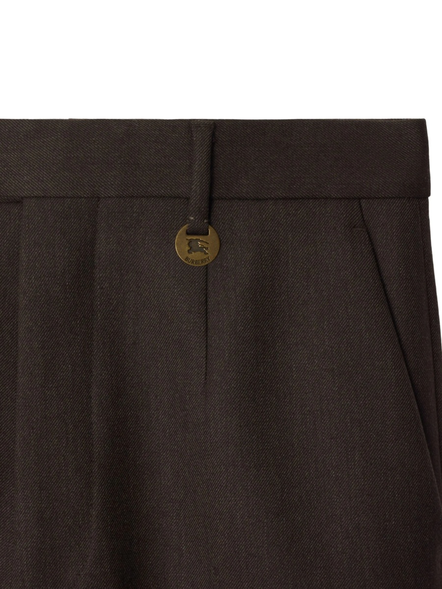 Pantaloni drepti Burberry maro - Img 2