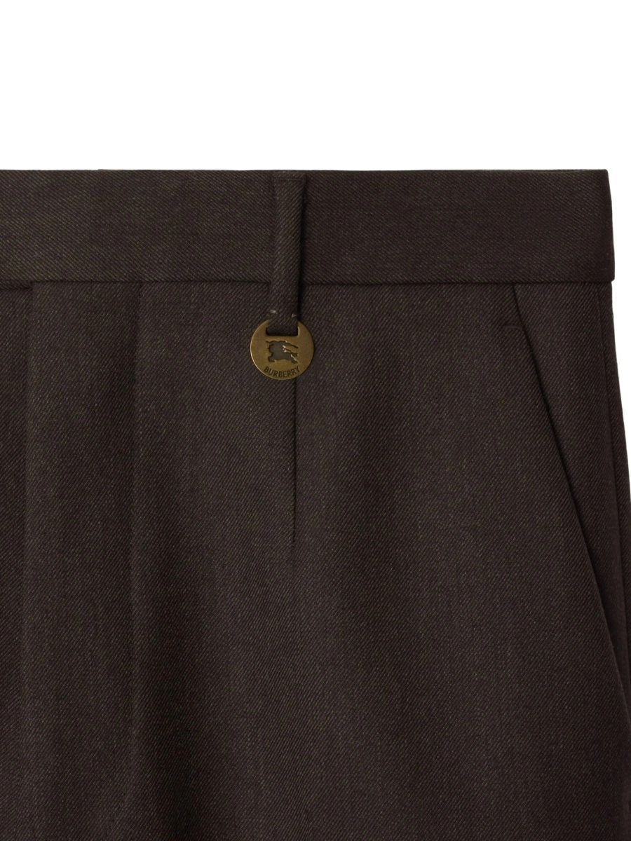 Pantaloni drepti Burberry maro - Img 2