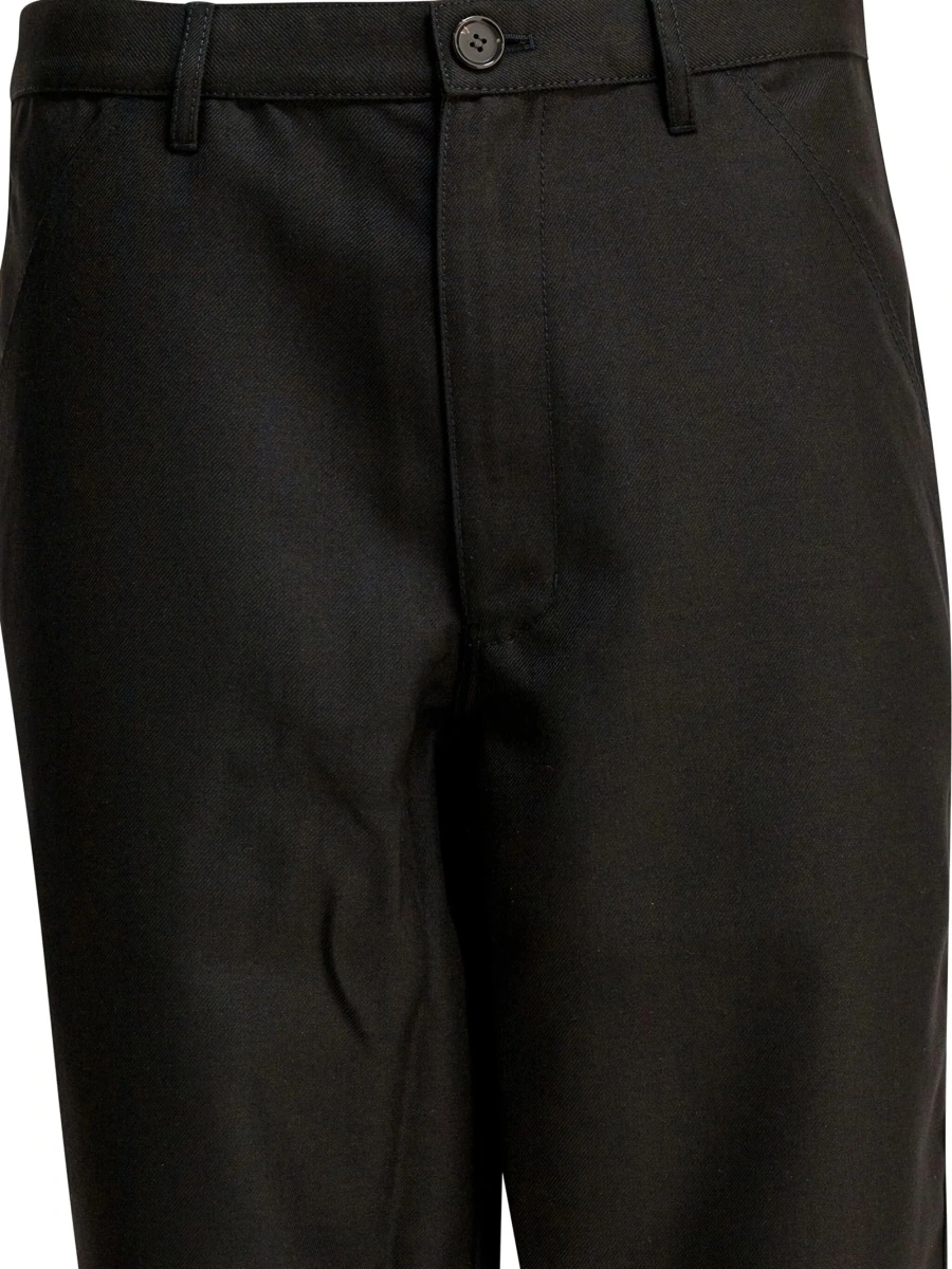 Pantaloni drepti Comme des Garçons negri - Img 3