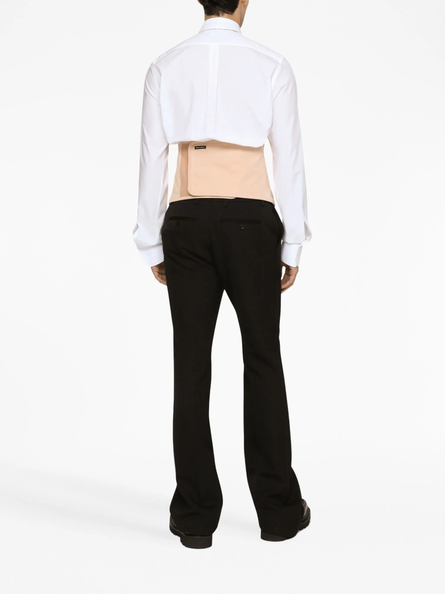 Pantaloni drepti Dolce &amp; Gabbana negri - Img 4