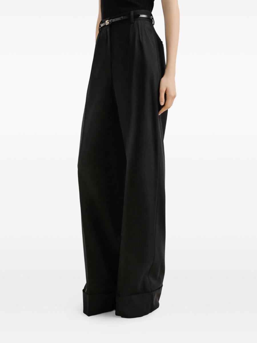 Pantaloni drepti Dolce &amp; Gabbana negri - Img 4