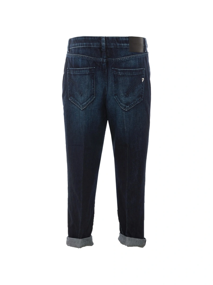 Pantaloni drepti Dondup albastri - Img 2