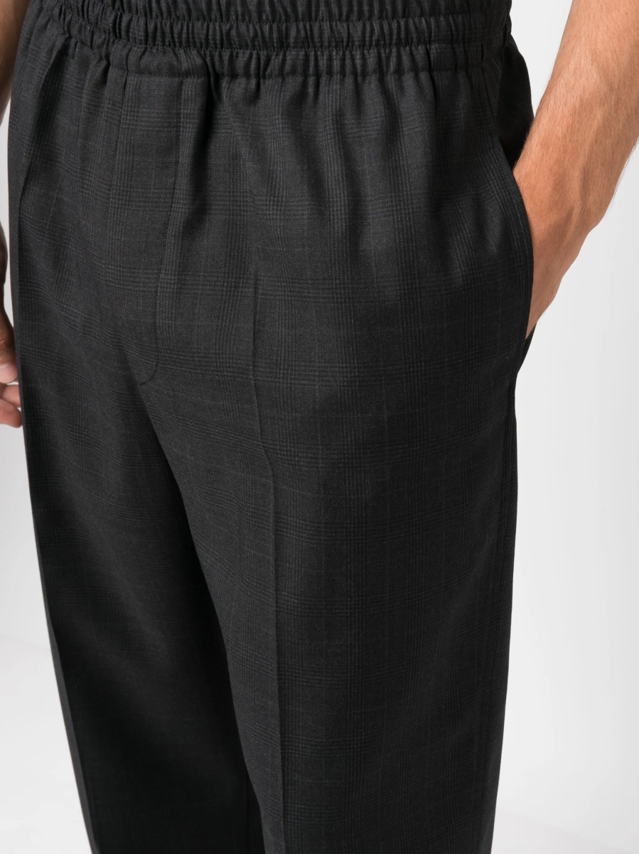 Pantaloni drepti Isabel Marant gri din lana - Img 5