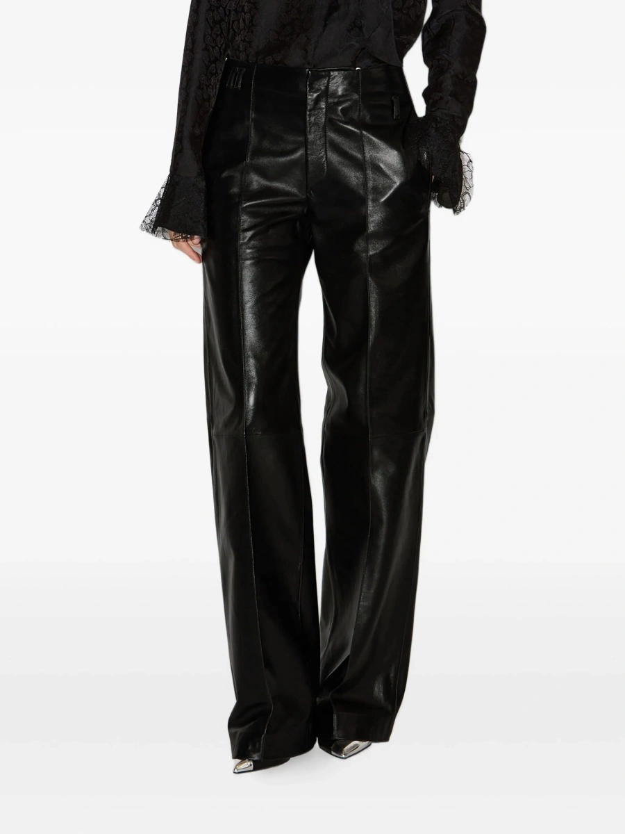 Pantaloni drepti Isabel Marant negri - Img 3