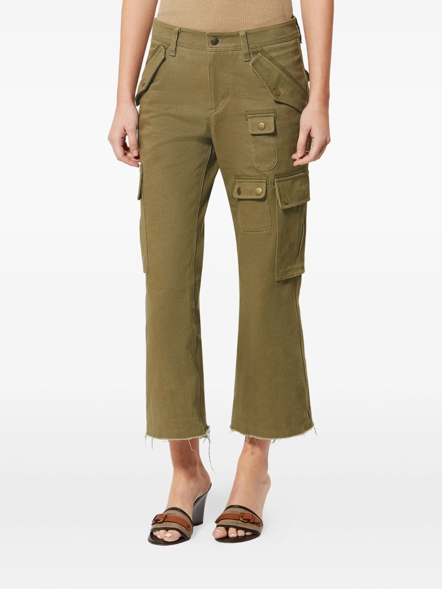 Pantaloni drepti Isabel Marant verzi - Img 3