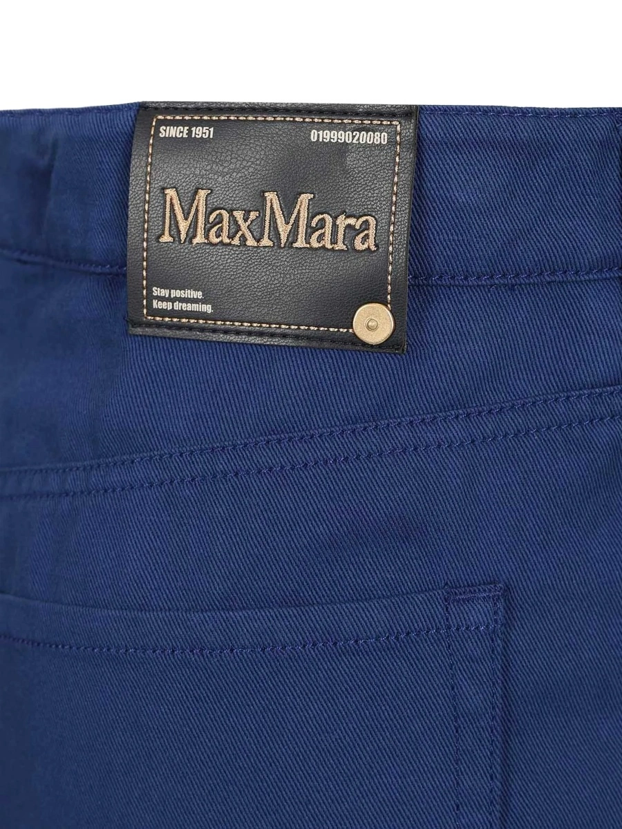 Pantaloni drepti Max Mara albastri - Img 5